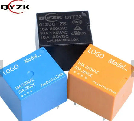 مرحل تبديل 12 فولت JQC-3F Spdt Pcb 5 Pin T73 تيار مستمر 48 فولت 24 فولت 12 فولت 5 فولت كهرومغناطيسي
